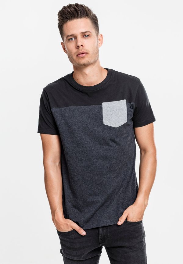UC Men 3-Tone Pocket T-Shirt cha/blk/gry