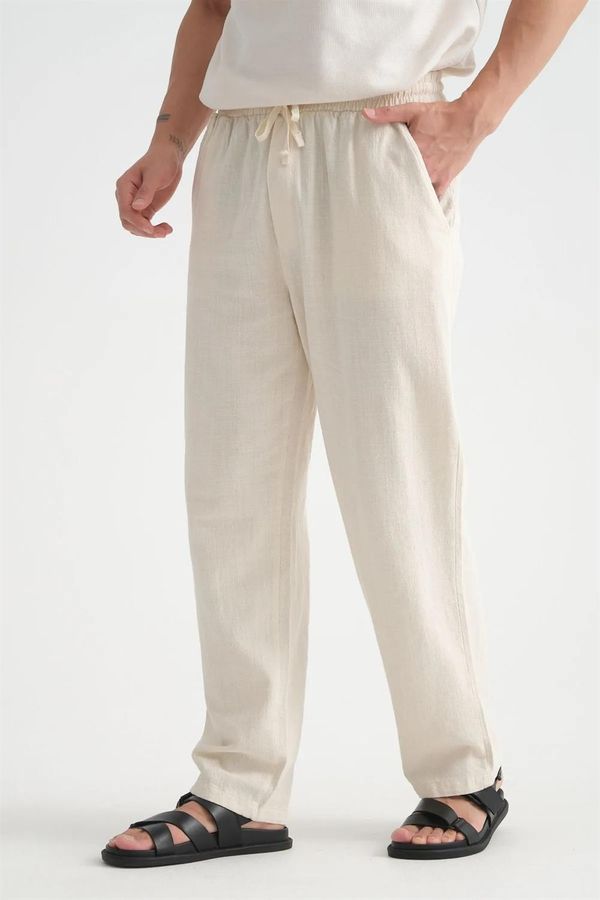 dewberry 38304 Dewberry Baggy Mens Pants-BEIGE