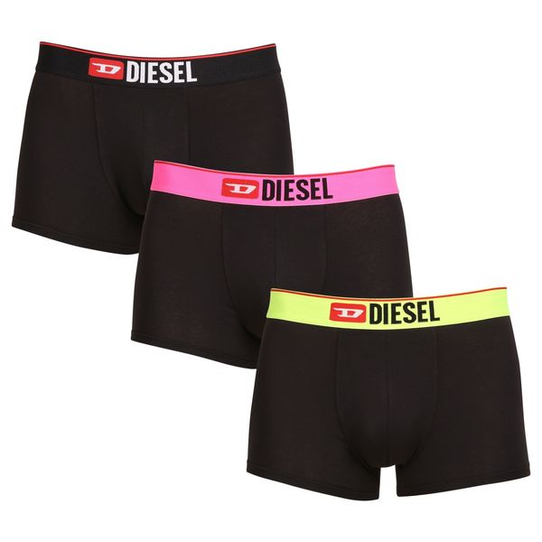 Diesel 3PACK Mens Boxers Diesel Black