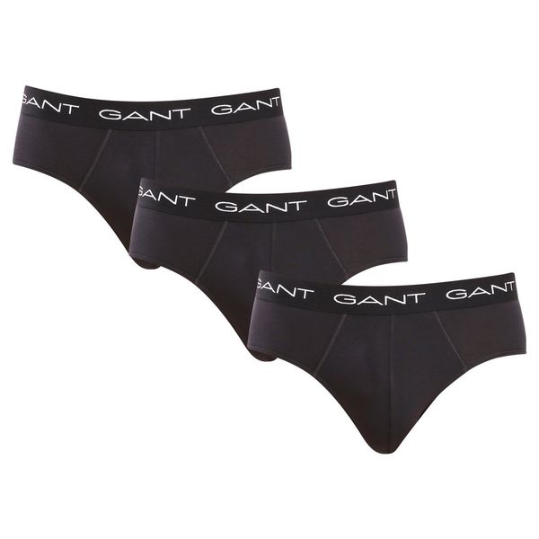 Gant 3PACK men's briefs Gant black
