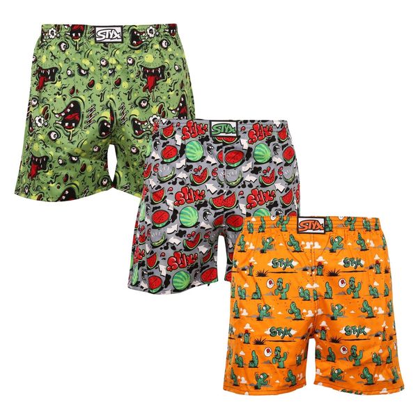 STYX 3PACK Men's Sleepwear Shorts Styx Multicolored