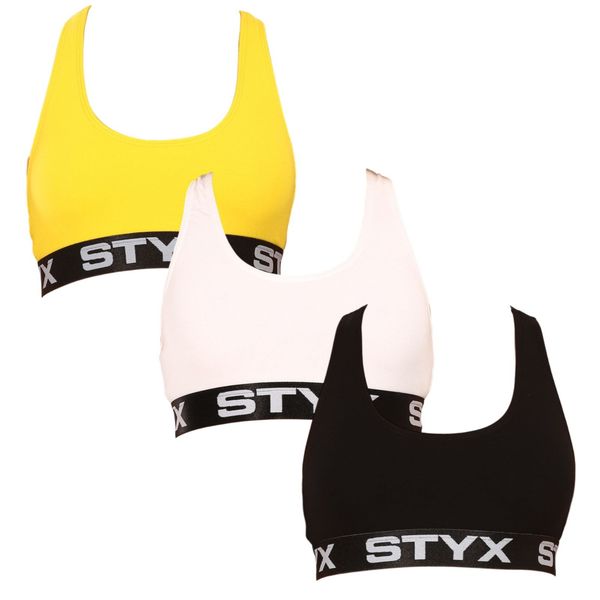 STYX 3PACK womens bra Styx sport multicolor