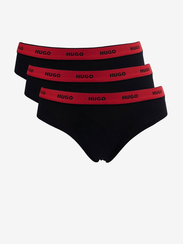 Hugo Boss 3PACK women's panties Hugo Boss black