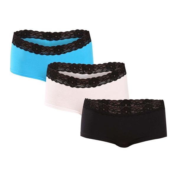 STYX 3PACK women's panties Styx with leg multicolor