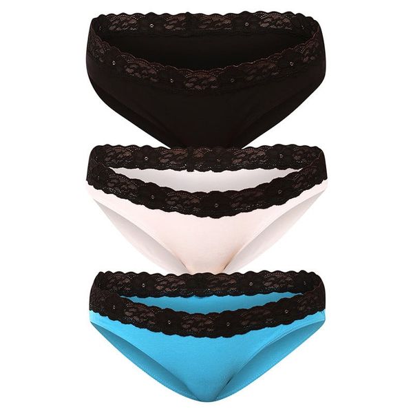 STYX 3PACK women's Styx panties with lace multicolored