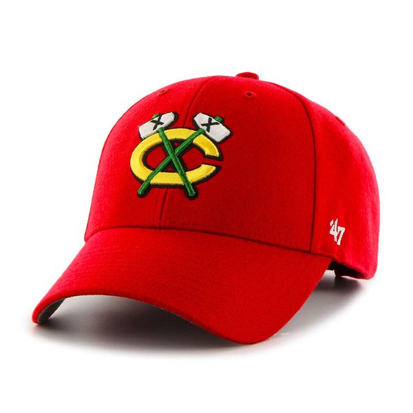 47 Brand 47 Brand MVP NHL Chicago Blackhawks Cap Red