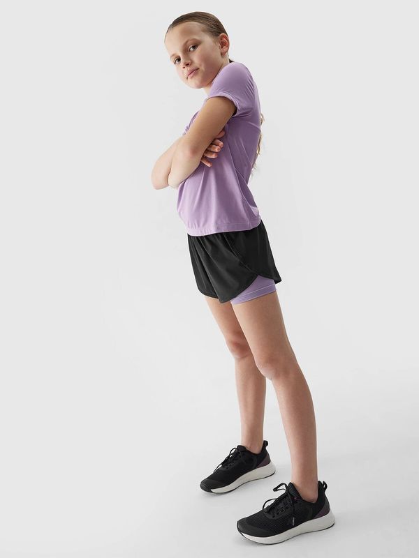 4F 4F Girls' Sports Quick-Drying Shorts - Black