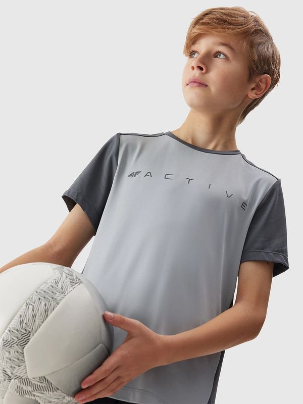 4F 4F Sports Quick Dry T-Shirt for Boys - Grey