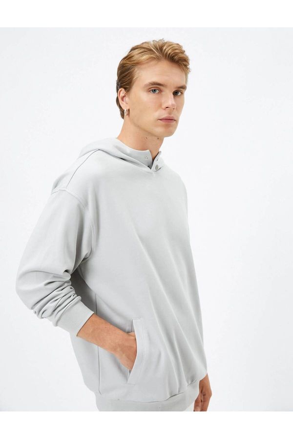 Koton 4WAM70047MK Koton Men's Sweat GRAY