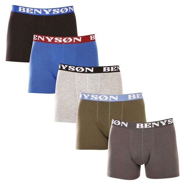 Benysøn 5PACK men's boxers Benysøn bamboo multicolor