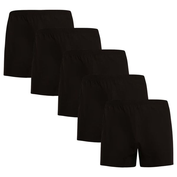 Nedeto 5PACK men's shorts Nedeto black