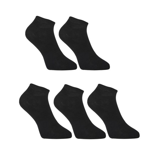 STYX 5PACK Styx low bamboo black socks