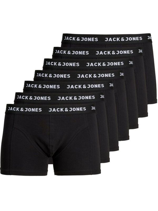 Jack & Jones 7PACK Mens Boxers Jack and Jones Black