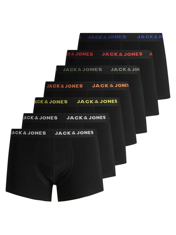 Jack & Jones 7PACK Men's Jack and Jones Boxer Shorts - Black (12165587)