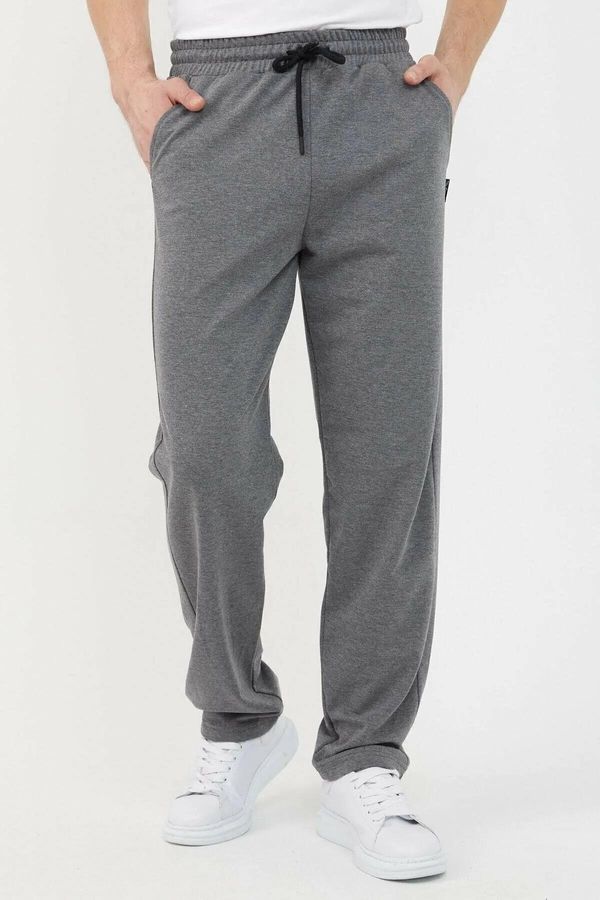 dewberry 82904 Dewberry Straight Leg Relaxed Cut Mens Sweatpant-ANTHRACITE