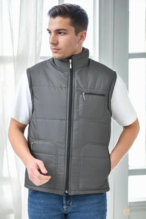 dewberry 84478 Dewberry Classic Mens Vest-GREY