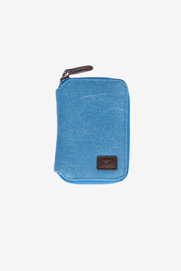 AC&Co / Altınyıldız Classics AC&Co / Altınyıldız Classics Men's Blue Gift Boxed Zippered Wallet with Card Compartment