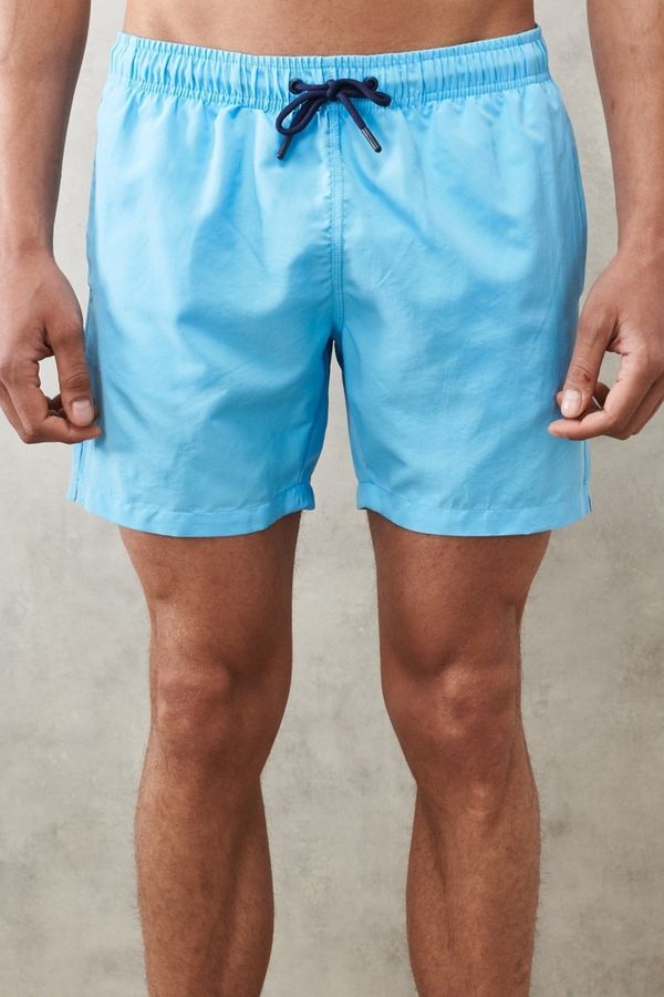 AC&Co / Altınyıldız Classics AC&Co / Altınyıldız Classics Men's Blue Standard Fit Quick Dry Swimwear Marine Shorts