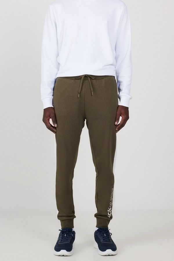AC&Co / Altınyıldız Classics AC&Co / Altınyıldız Classics Men's Khaki Standard Fit Regular Fit Cotton Sweatpants