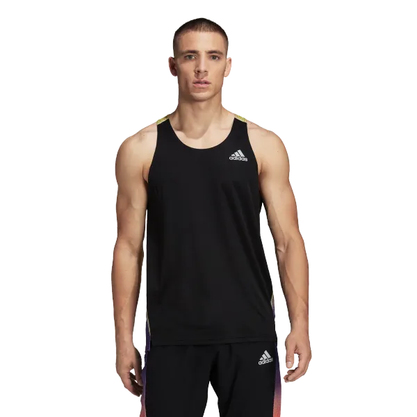 Adidas adidas Men's Tank Top Own The Run Colorblock Black