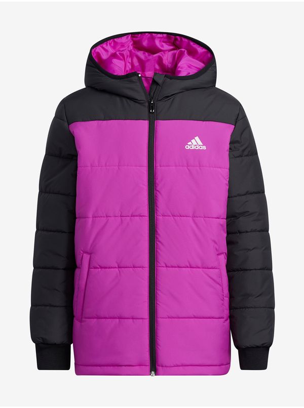 Adidas adidas Performance Black-Pink Girls' Quilted Jacket - unisex