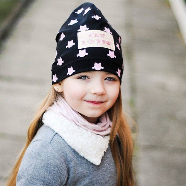 AGBO AGBO Girl's spring/ autumn hat black Lewia