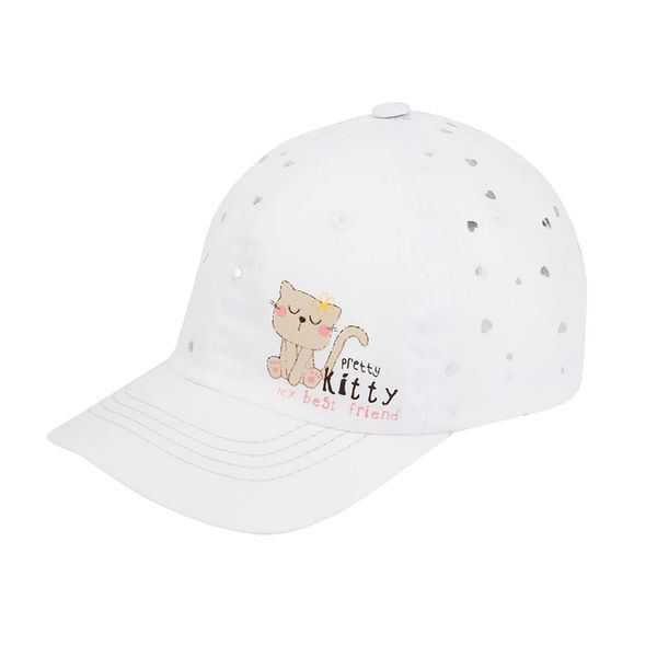 AGBO AGBO Girl's summer cap white Pretty