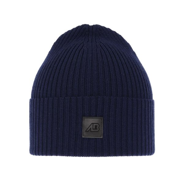 AGBO AGBO Men's spring and winter hat navy blue 100% extra fine merino wool Matias