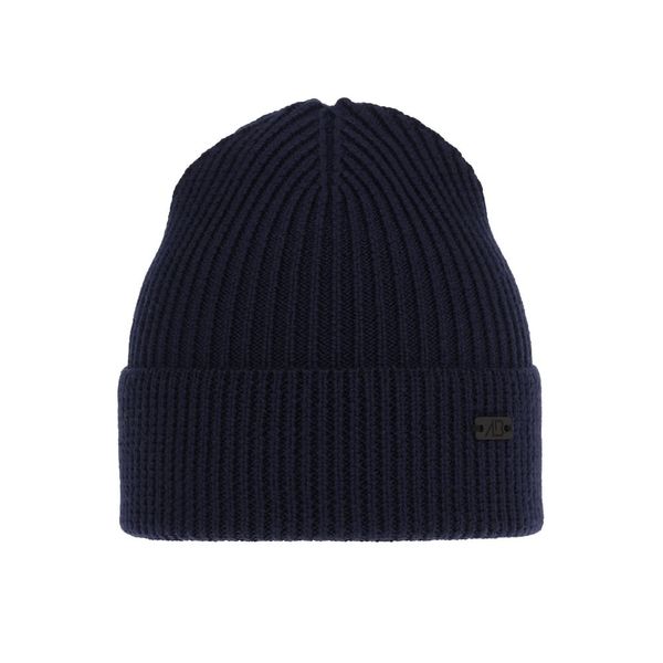 AGBO AGBO Men's winter hat navy blue Owen 100% Extra Fine Merino Wool