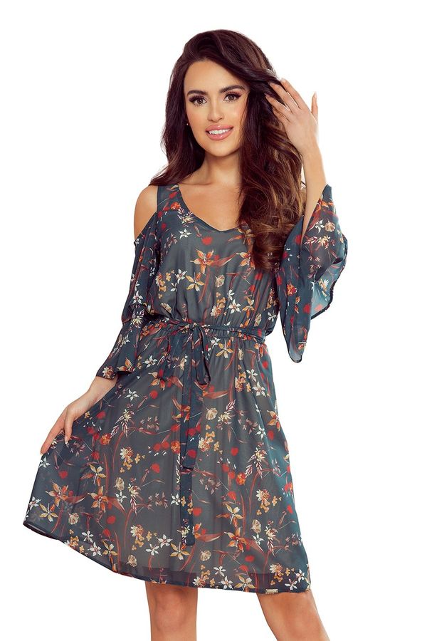 NUMOCO Airy dress with open shoulders Numoco