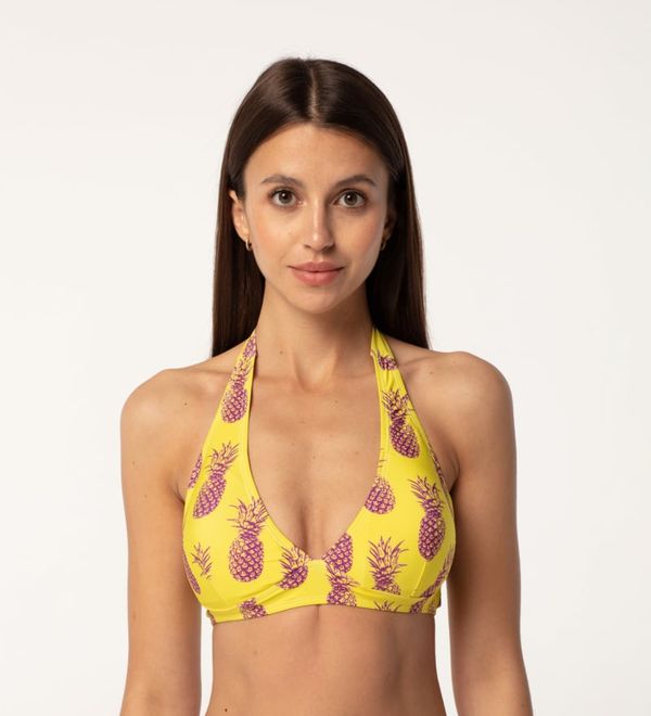 Aloha From Deer Aloha From Deer Woman's Hawaii Pineapple Halter Neck Bikini Top BTH AFD727