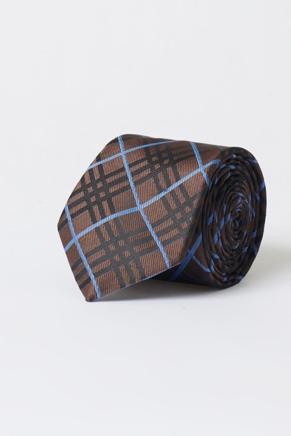 ALTINYILDIZ CLASSICS ALTINYILDIZ CLASSICS Men's Brown-blue Patterned Brown Blue Classic Tie