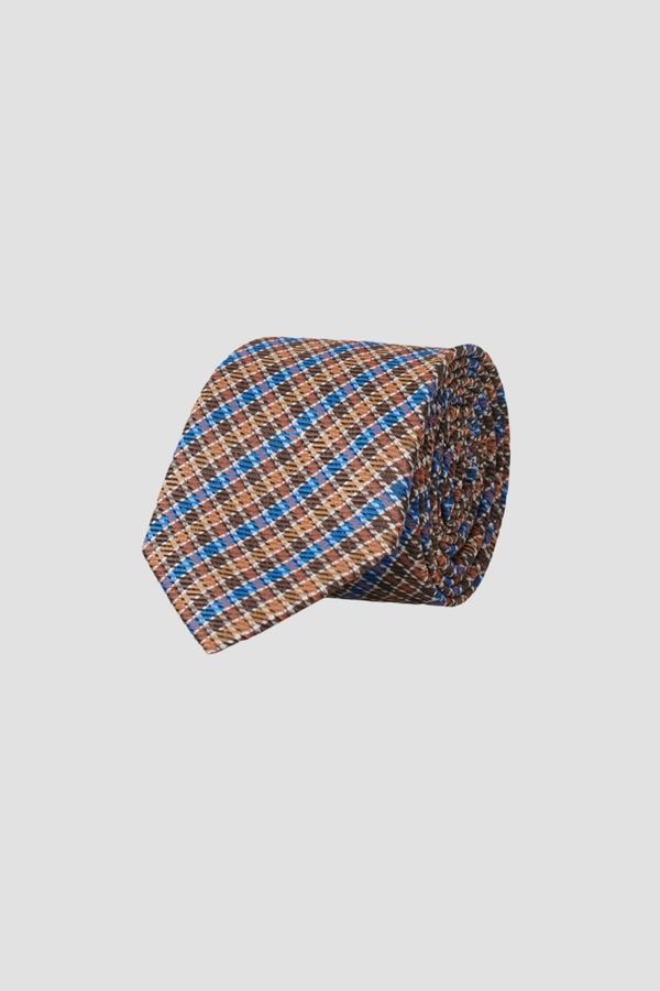 ALTINYILDIZ CLASSICS ALTINYILDIZ CLASSICS Men's Brown-blue Patternless Brown-blue Classic Tie