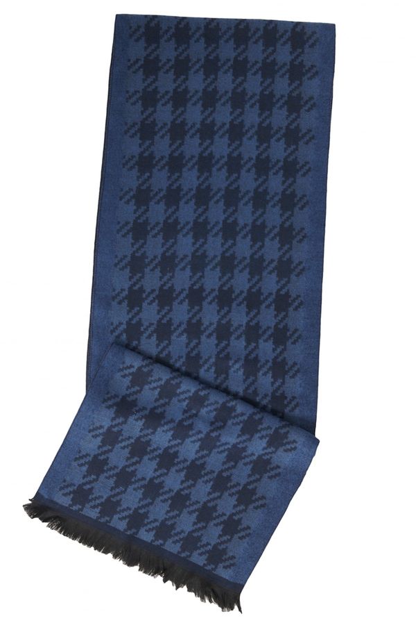 ALTINYILDIZ CLASSICS ALTINYILDIZ CLASSICS Men's Navy Blue-Blue Navy Blue-Blue Patterned Knitted Scarf