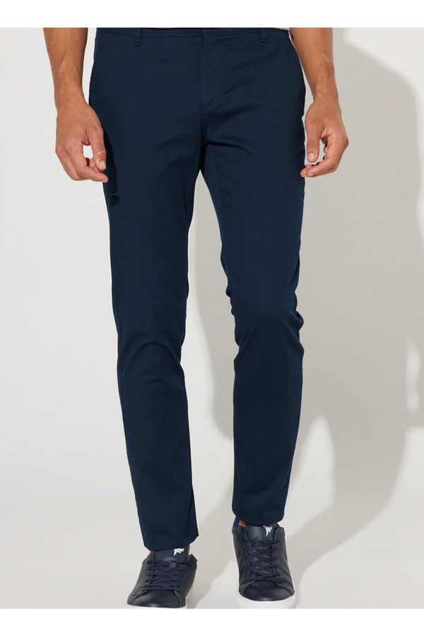 ALTINYILDIZ CLASSICS ALTINYILDIZ CLASSICS Normal Waist Narrow Leg Slim Fit Navy Blue Men's Trousers