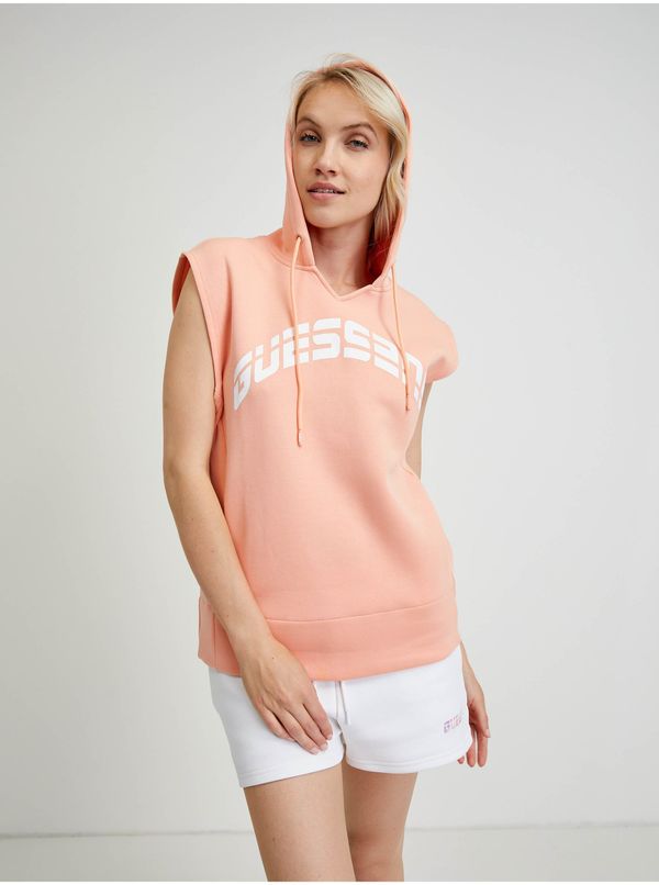 Guess Apricot Womens Sleeveless Hoodie Guess Camilla - Women