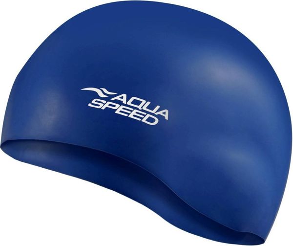AQUA SPEED AQUA SPEED Unisex's Swimming Cap Mono Navy Blue Pattern 10