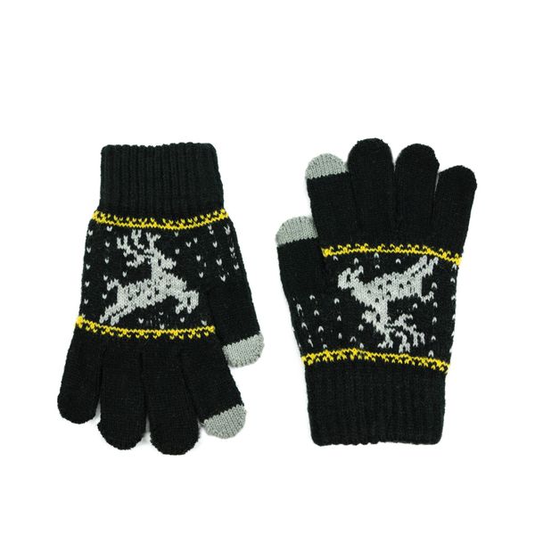 Art of Polo Art Of Polo Kids's Gloves Rk23335-6 Black/Light Grey