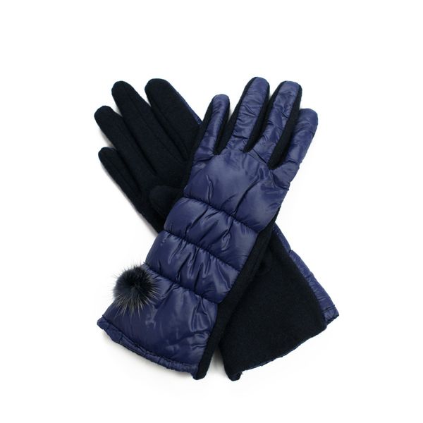 Art of Polo Art Of Polo Woman's Gloves Rk14317-5 Navy Blue