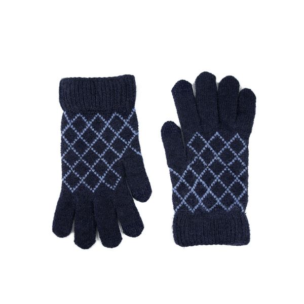 Art of Polo Art Of Polo Woman's Gloves Rk22242 Navy Blue