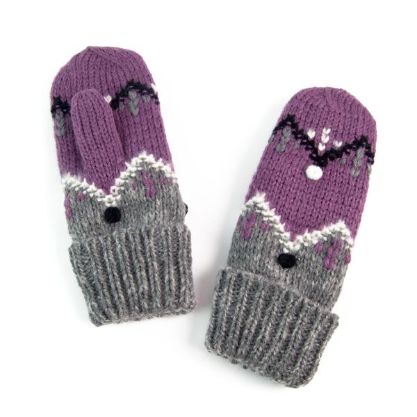 Art of Polo Art Of Polo Woman's Gloves Rkq042-3 Grey/Violet