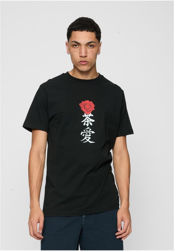 Mister Tee Asian Sign Rose Tee Black