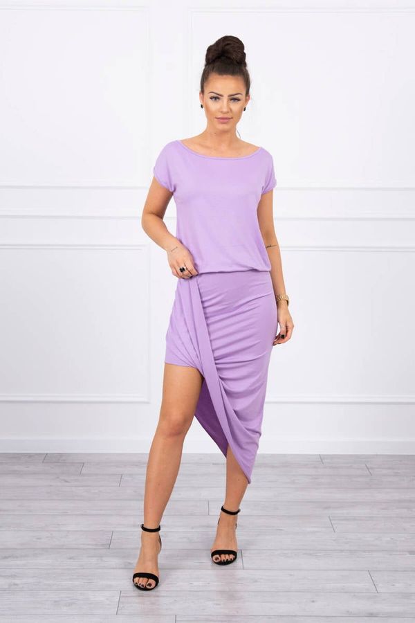 Kesi Asymmetrical dress in purple color