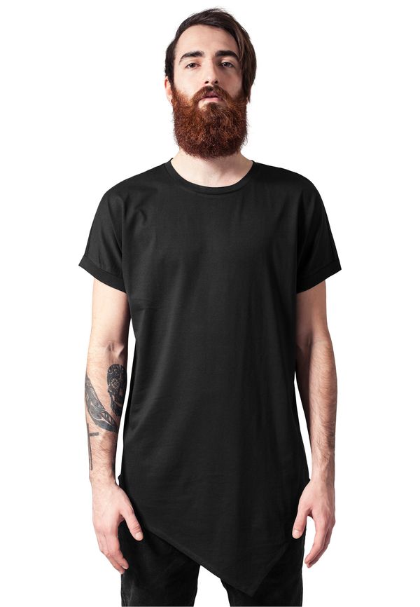 UC Men Asymmetrical long black t-shirt