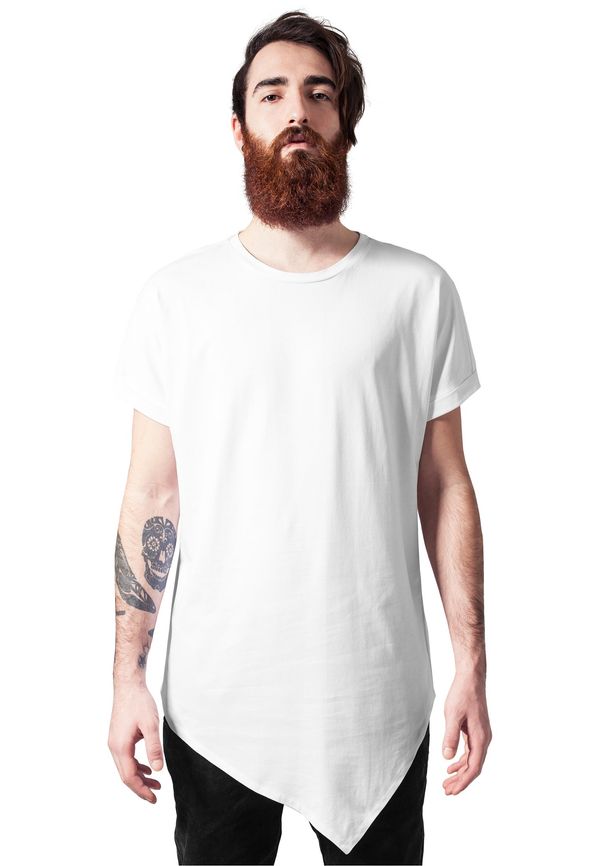 UC Men Asymmetrical long T-shirt white