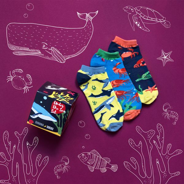 Banana Socks Banana Socks Unisex's Socks Set Under The Sea