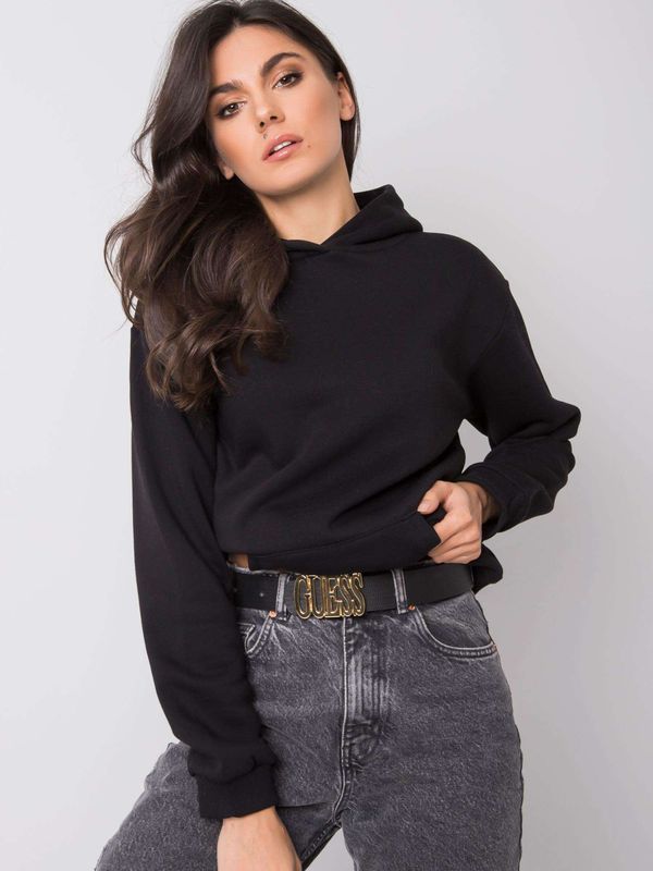 Fashionhunters Basic black sweatshirt