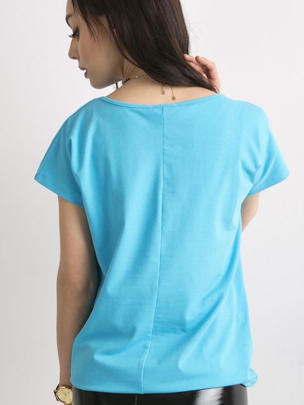 Fashionhunters Basic blue T-shirt