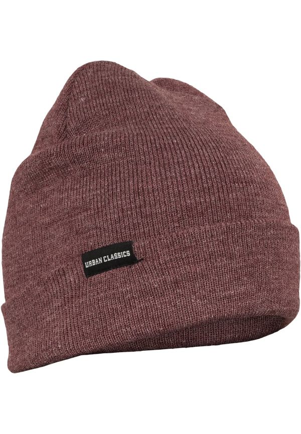 Urban Classics Accessoires Basic Flap Beanie burgundy melange