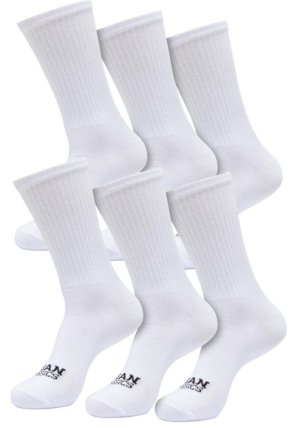 Urban Classics Basic socks 6-pack white